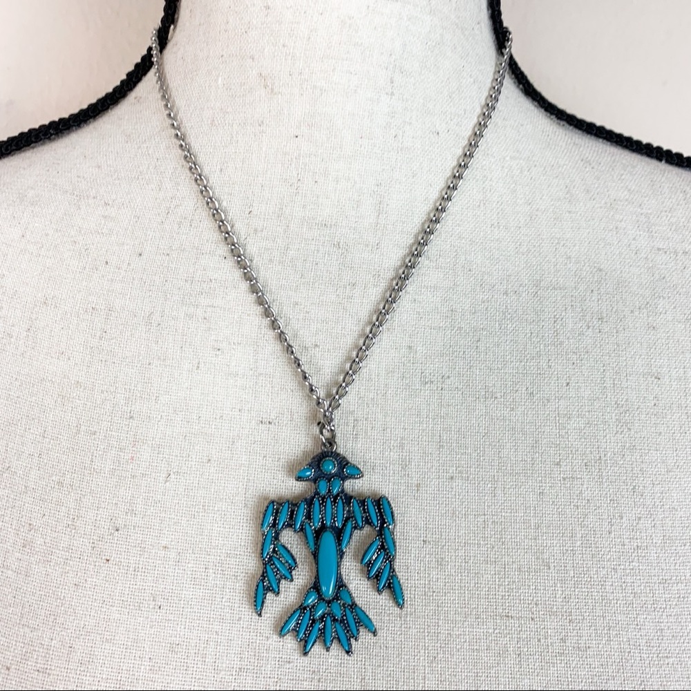 Navajo Eagle Ancre Pendent Necklace